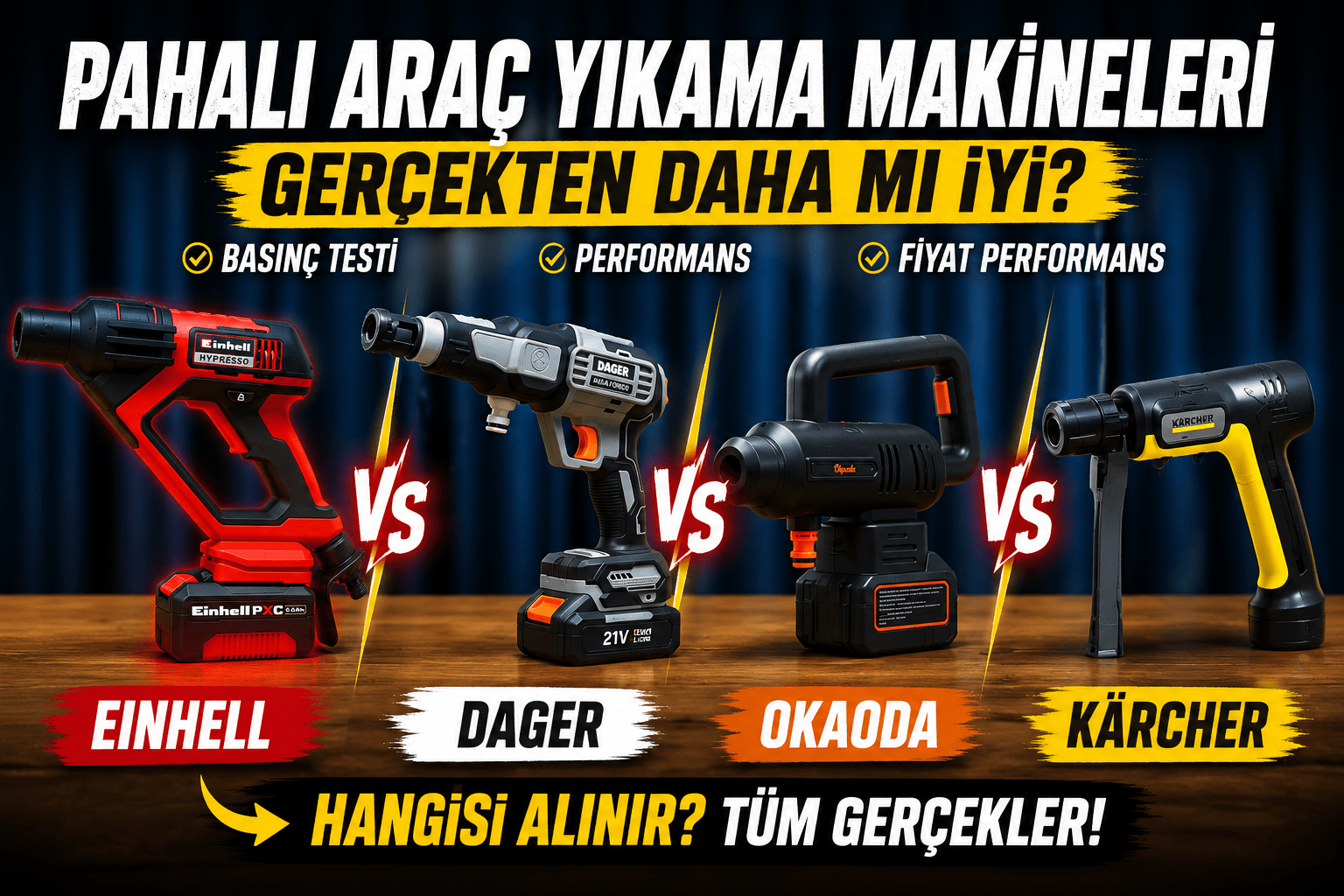 Şarjlı Yıkama Makinelerinde Basıncın Zirvesi: Dager Aqua Force Rakiplerine Karşı! - DAGER