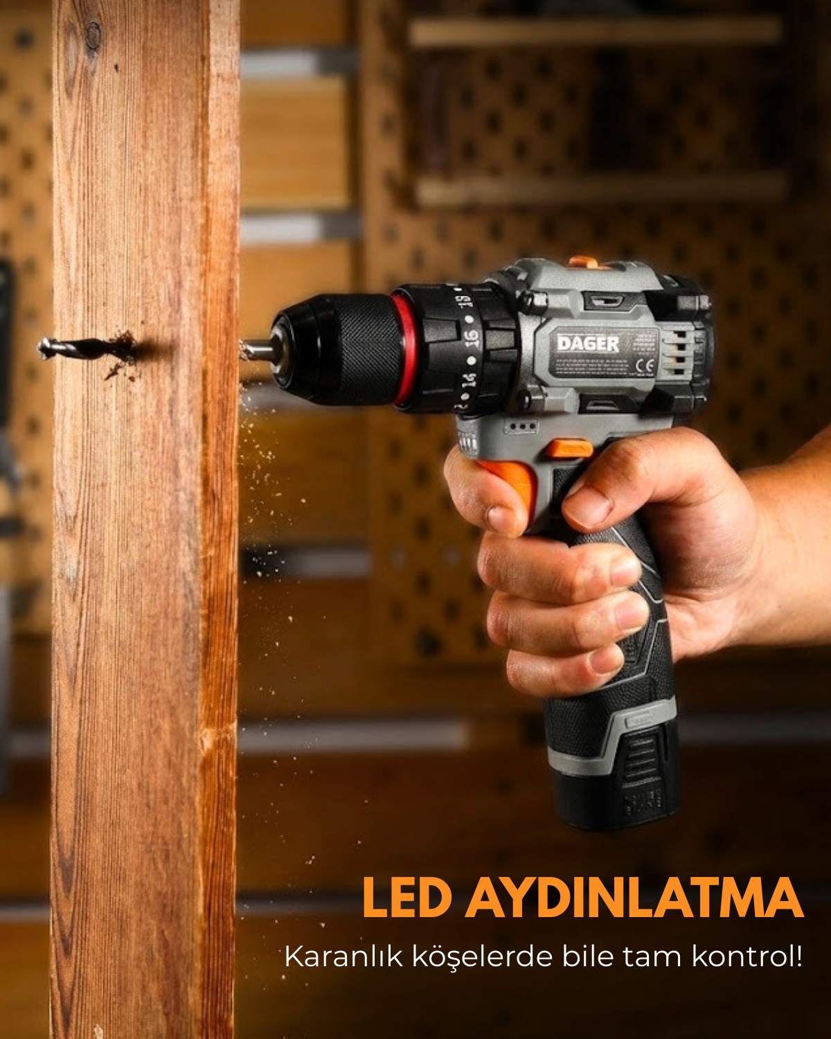 Dager BOLT 16.8V Kömürsüz Darbeli Matkap