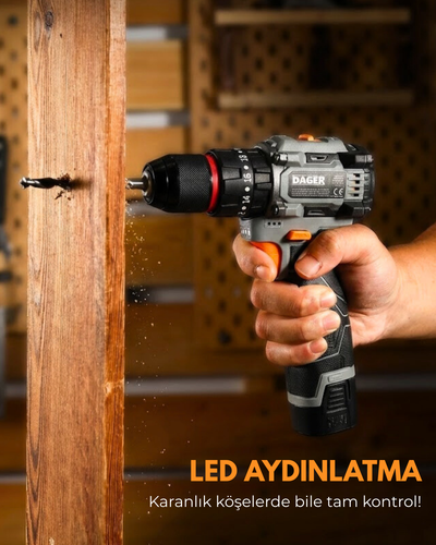 Dager BOLT 16.8V Kömürsüz Darbeli Matkap