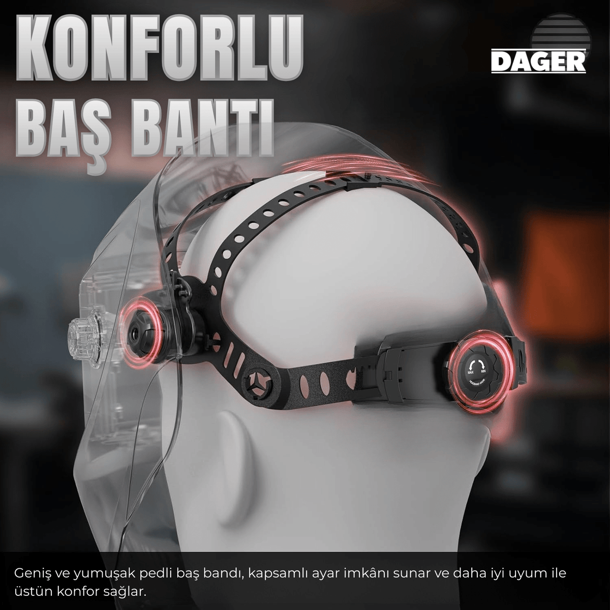 Dager MERDE Otomatik Kararan Kaynak Maskesi - DAGER