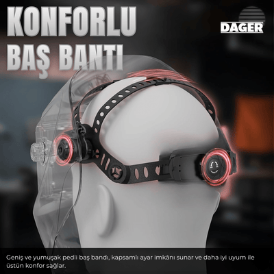 Dager MERDE Otomatik Kararan Kaynak Maskesi - DAGER